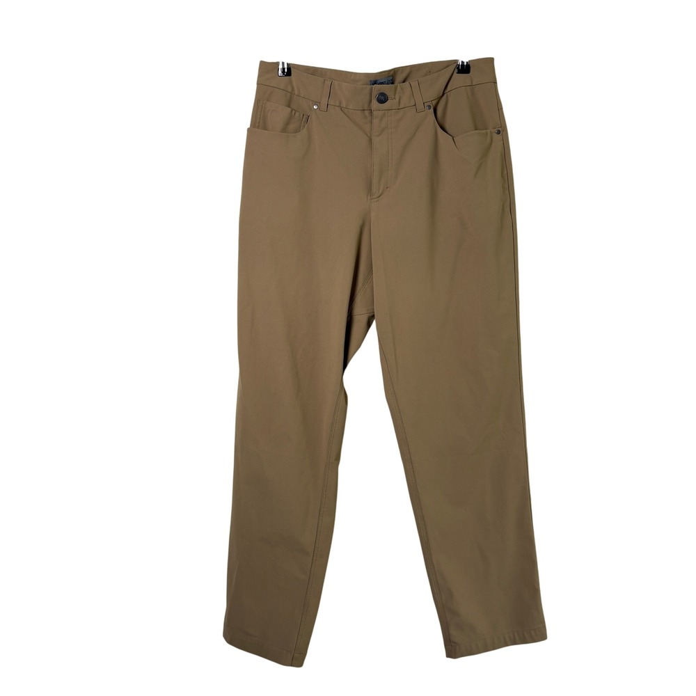 VRST Athletic Fit Pants Mens 34 x 32 Tan Khaki Technical Stretch 5 Pocket Pants